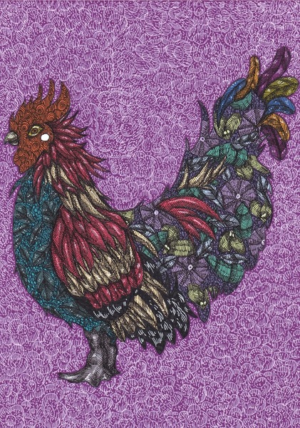 Colorful chicken