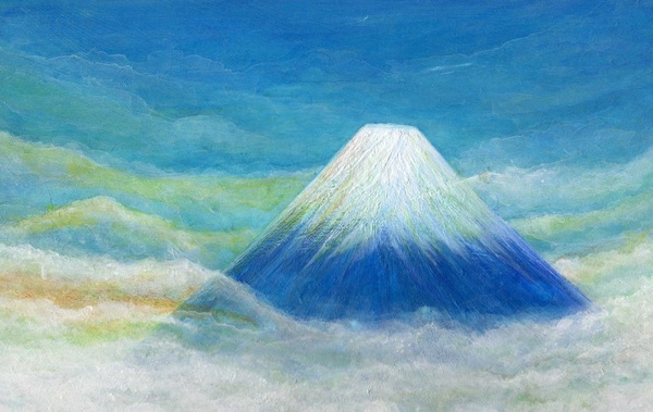 ハミングをする富士山
