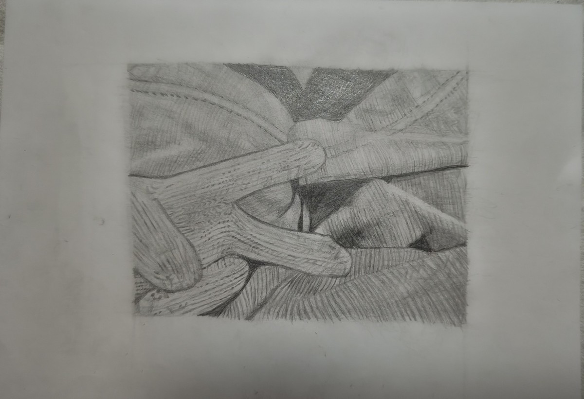 手袋の鉛筆画