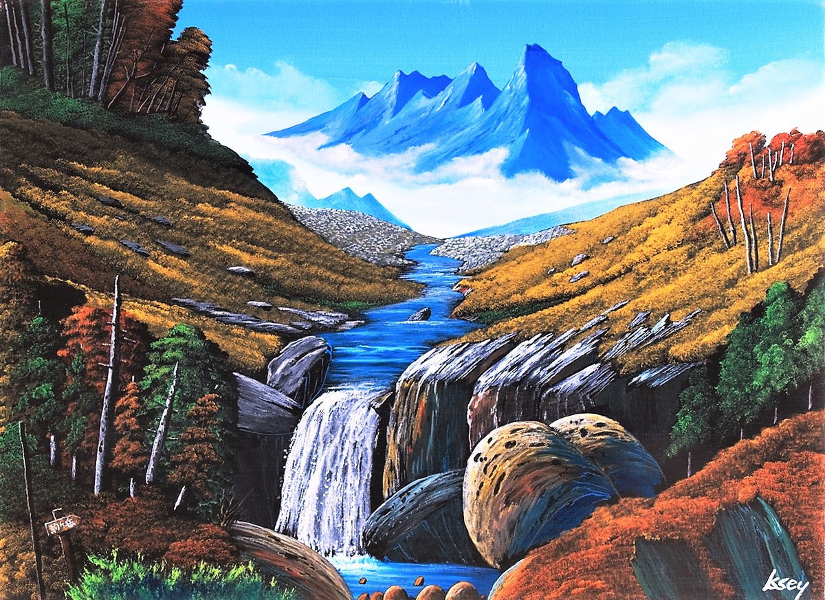 上流の滝