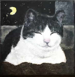 작품명:「The cat is going to sleep now」 작가명:「ころね」 코멘트:「艶あります。側面は焦茶色です。」 ART-Meter