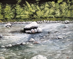 작품명:「River in mountains」 작가명:「IKS」 코멘트:「山川の流れ」 ART-Meter