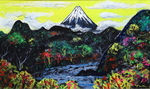 「Mt. Fuji (NO.2201) 8M with frame」