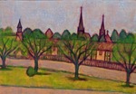 「Tree-Lined church」